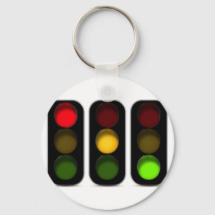 Traffic Lights Design Keychain