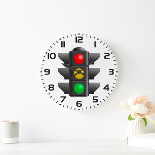 Traffic Lights Large Clock