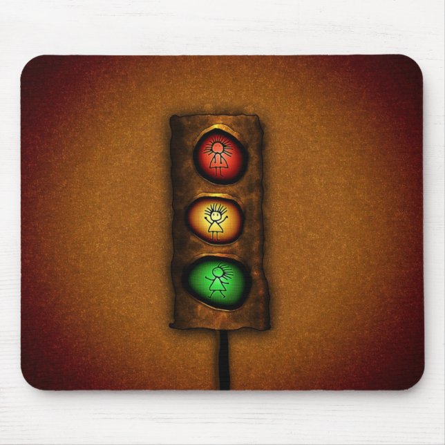 Traffic Lights Mouse Pad (Front)