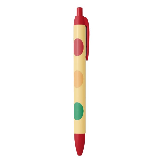 Traffic lights red yellow green custom pens (Bottom (Vertical))