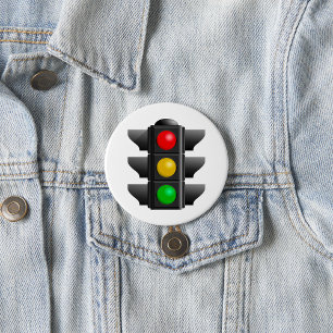 Traffic Lights Red Yellow Green Signal 3 Inch Round Button