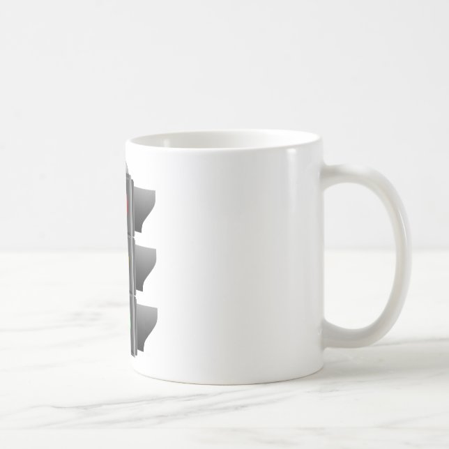Traffic Lights Red Yellow Green Signal Coffee Mug (Right)
