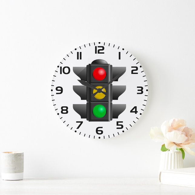 Traffic Lights Red Yellow Green Signal Large Clock (Creator Uploaded)