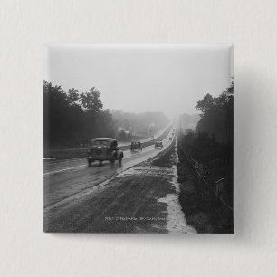 Traffic on highway 2 inch square button