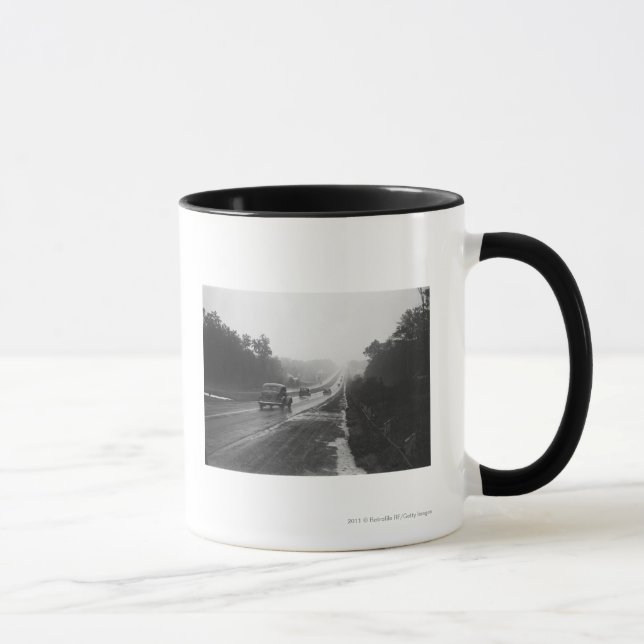 Traffic on highway mug (Right)