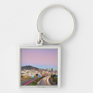Traffic On Motorway To Cape Town, Western Cape Keychain