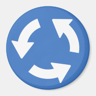 Traffic Roundabout Signage Magnet