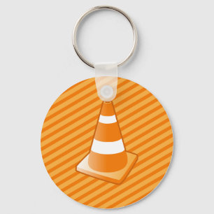 Traffic Safety Cone Keychain