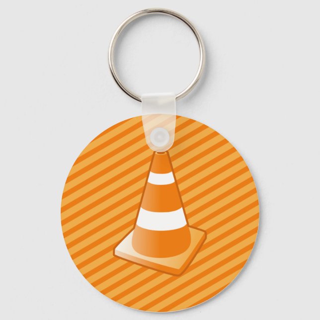 Traffic Safety Cone Keychain (Front)