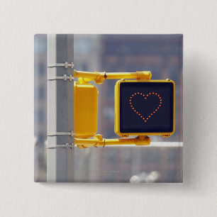 Traffic Sign 2 Inch Square Button