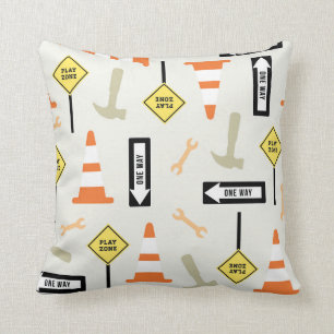 Traffic Signs Home Decor Throw Pillow