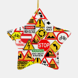 Traffic signs ornament - customise!