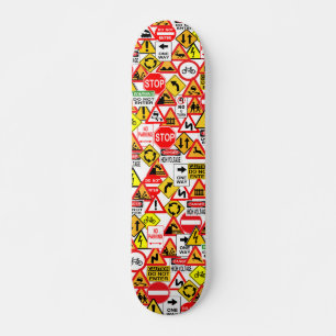 Traffic signs skateboard