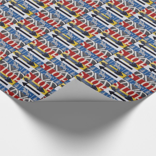 Traffic signs wrapping paper (Corner)