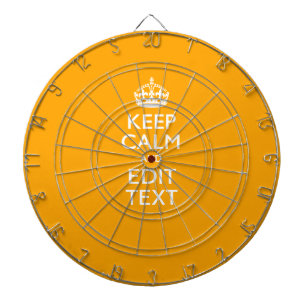Traffic Yellow Accent Keep Calm And Your Text Dartboard