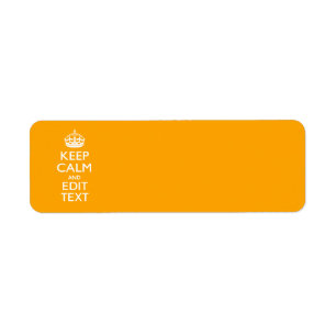 Traffic Yellow Background Keep Calm And Your Text