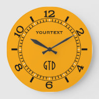 Traffic Yellow Decor Dial Easily Personalize This