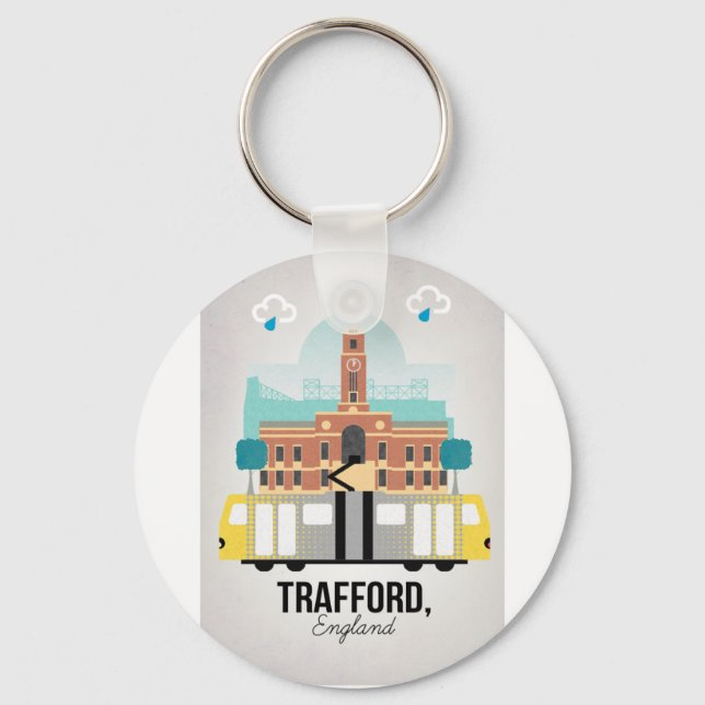 TRAFFORD, MANCHESTER KEYCHAIN (Front)