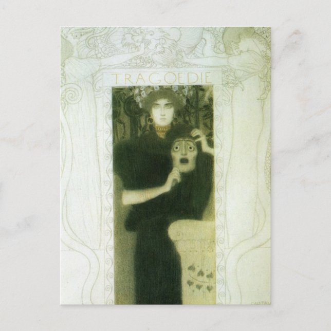 Tragedy by Gustav Klimt Postcard (Front)