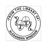 Tragedy Comedy Theatre Masks #1 Library Book Name