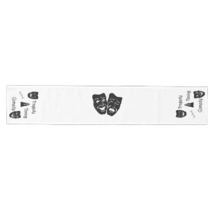 Tragedy + Timing Equals Comedy Theatre Medium Table Runner