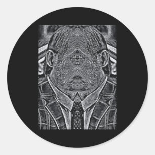 Tragic Life Of A Forlorn Monster Classic Round Sticker