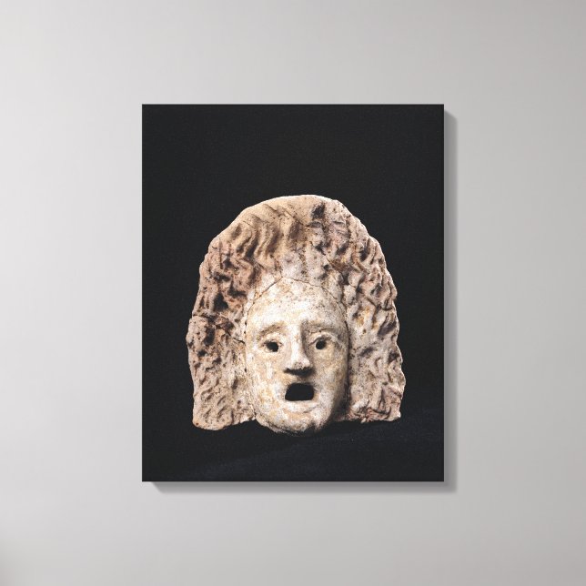 Tragic mask canvas print (Front)