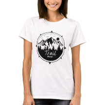 Trail Blazer with mountain background Tshirt