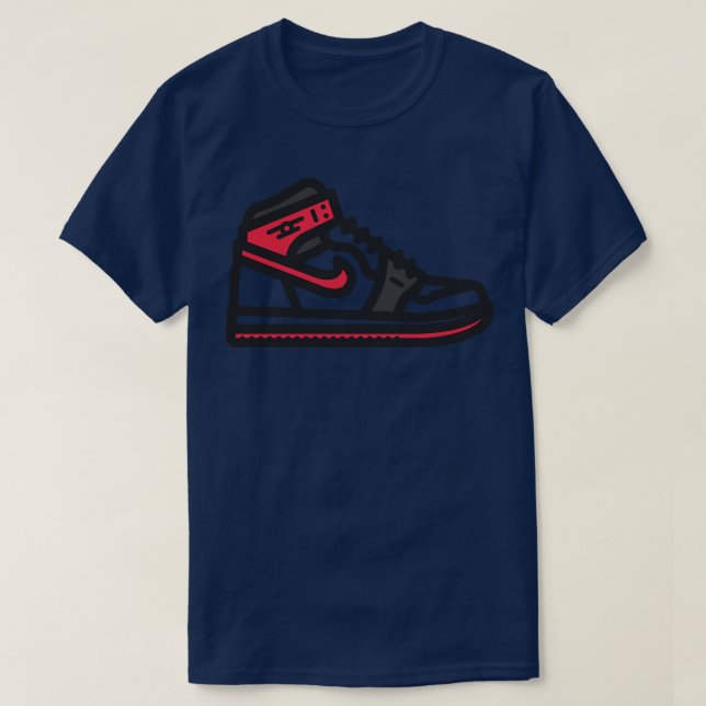 Trail Blazers Basketball Sneakers T-Shirt (Design Front)