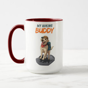 Trail Buddy – Hiking Labrador Adventure Mug