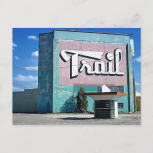 Trail Drive-In Theatre, Route 66, Amarillo, Texas Postcard