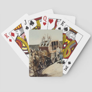“Trail Drive” Western Art by Edward Borein Playing Cards