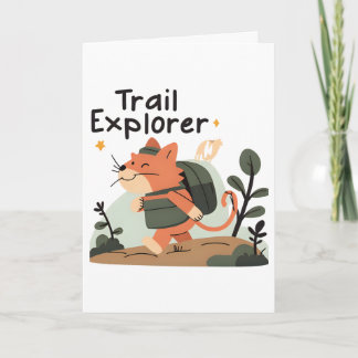 Trail Explorer Cat - Carte de voeux