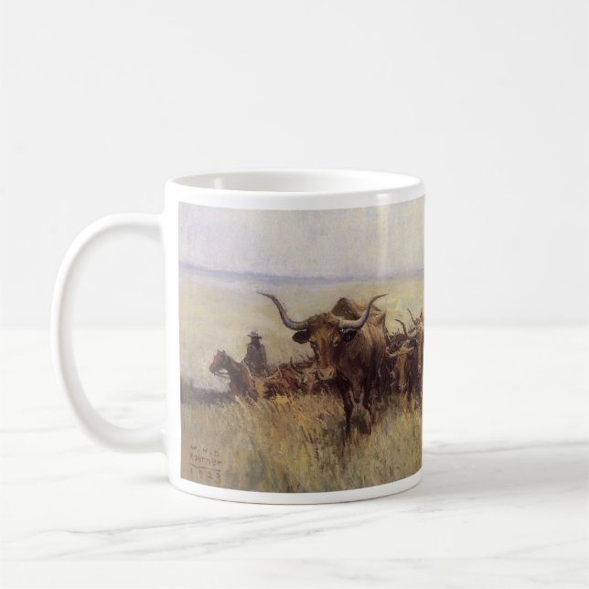 Trail Herd to Wyoming by WHD Koerner Coffee Mug (Left)