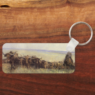 Trail Herd to Wyoming by WHD Koerner Keychain