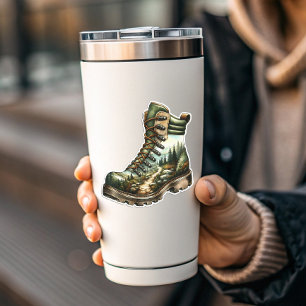 Trail Hiking Boot Vinyl Sticker Die-Cut Sticker