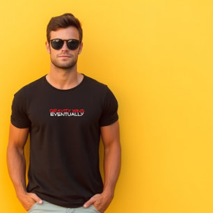 Trail Hiking camping humor black red T-Shirt