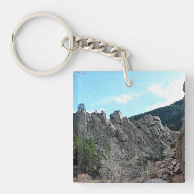 Trail in Jefferson County, Colorado Keychain (Front)