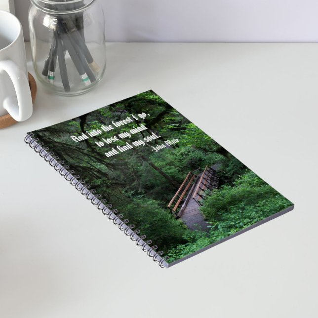 Trail into the Forest John Muir Quote Notebook (In Situ)