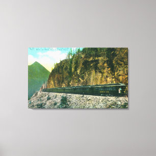 Trail North of Rocky Point, White Pass & Yukon Canvas Print