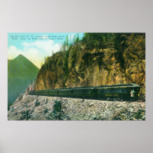 Trail North of Rocky Point, White Pass & Yukon Poster