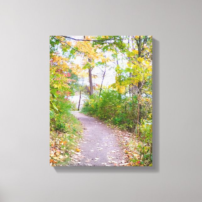 Trail of Green Canvas Print (Front)