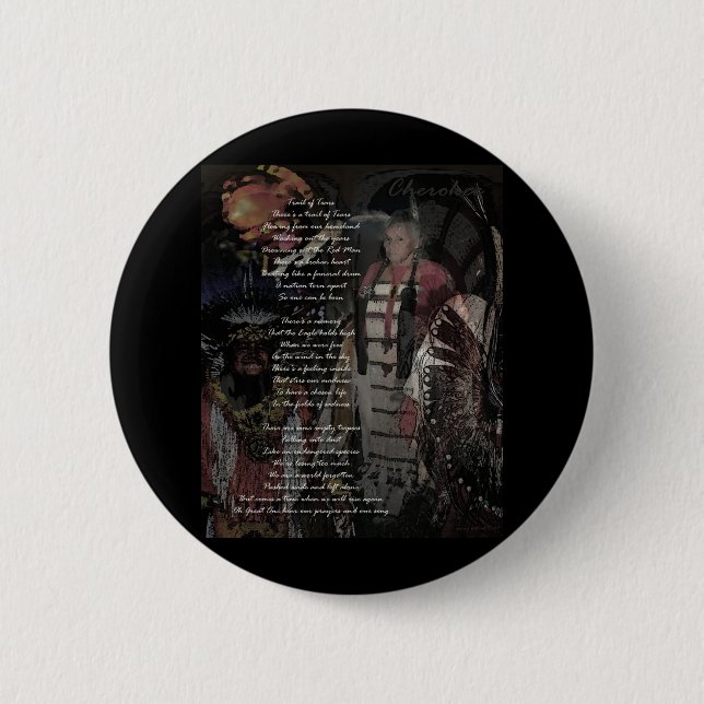 trail of tears 2 inch round button (Front)