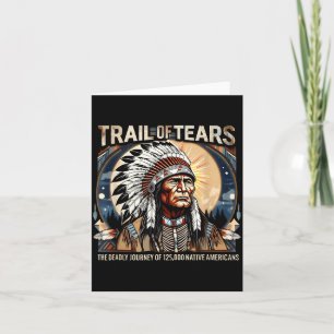 Trail of Tears Memorial Native American Card