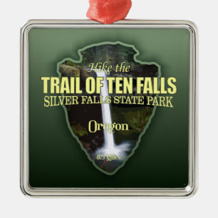 Trail of Ten Falls (arrowhead) Metal Ornament