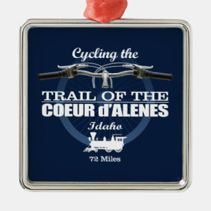 Trail of the Coeur d'Alene (H2) Metal Ornament