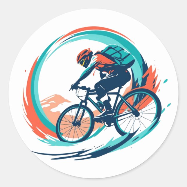 Trail Rider Classic Round Sticker (Front)