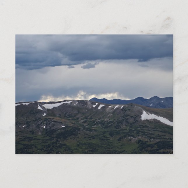 Trail Ridge Road in Rock Mountain Park Postcard (Front)