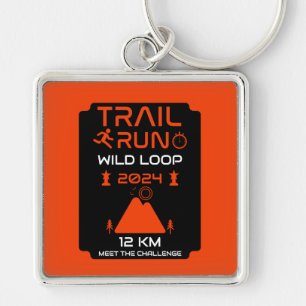 Trail Run Competition Award Keychain