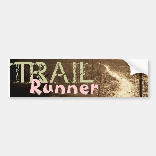 TRAIL, Runner Bumper Sticker (Front)